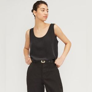 Everlane The Silk Tank Size 2 Black